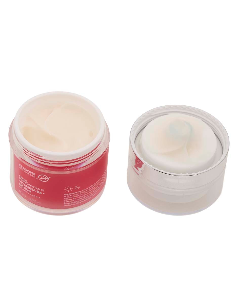 Crema facial recomendada para para hidratar de día y noche Seasons Here we Glow para piel mixta