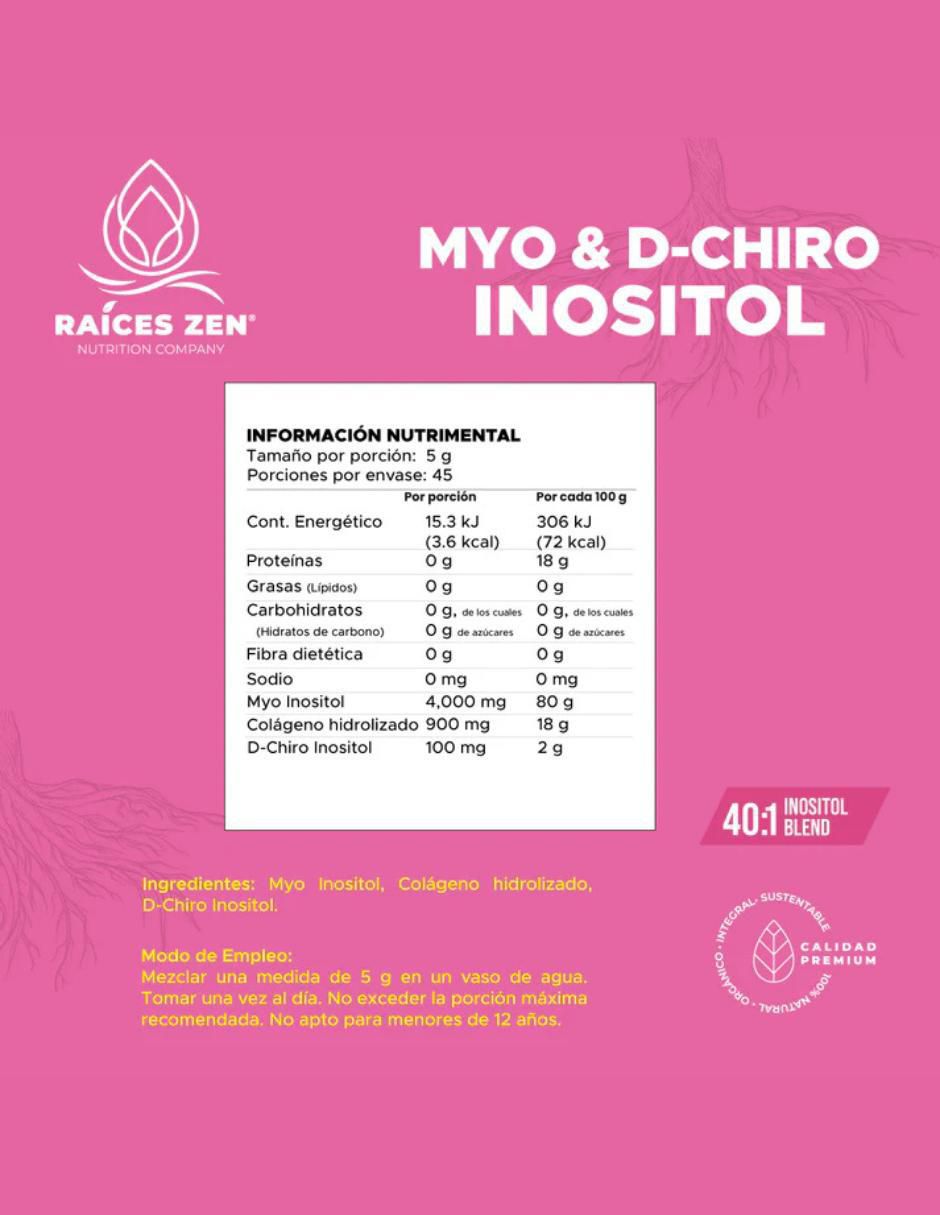 MyO & D. Chiro Inositol Súper Premiumum de 225 g 5