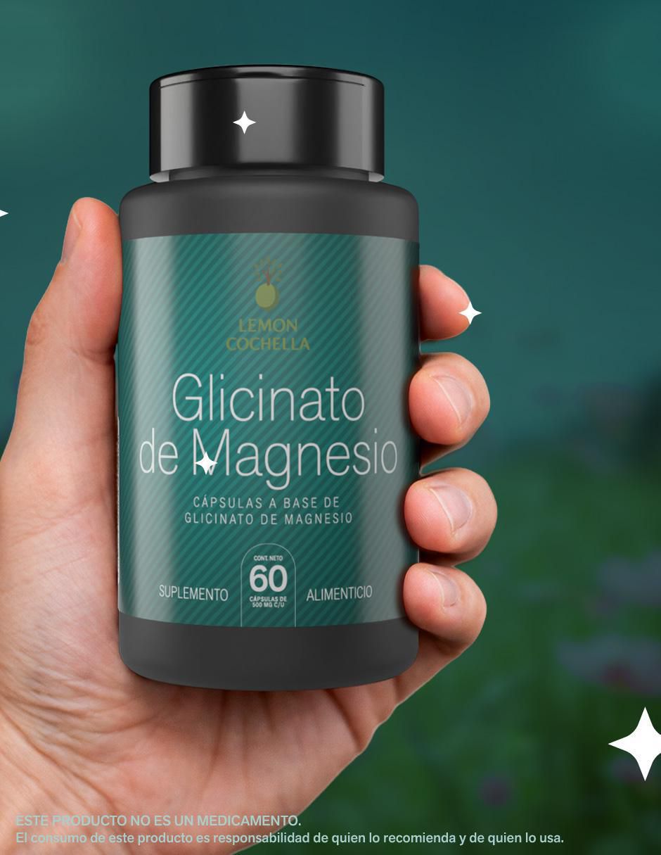 Glicinato de Magnesio Lemon Cochella de 60 cápsulas