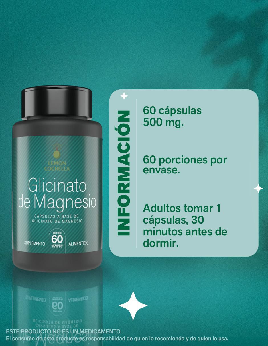 Glicinato de Magnesio Lemon Cochella de 60 cápsulas