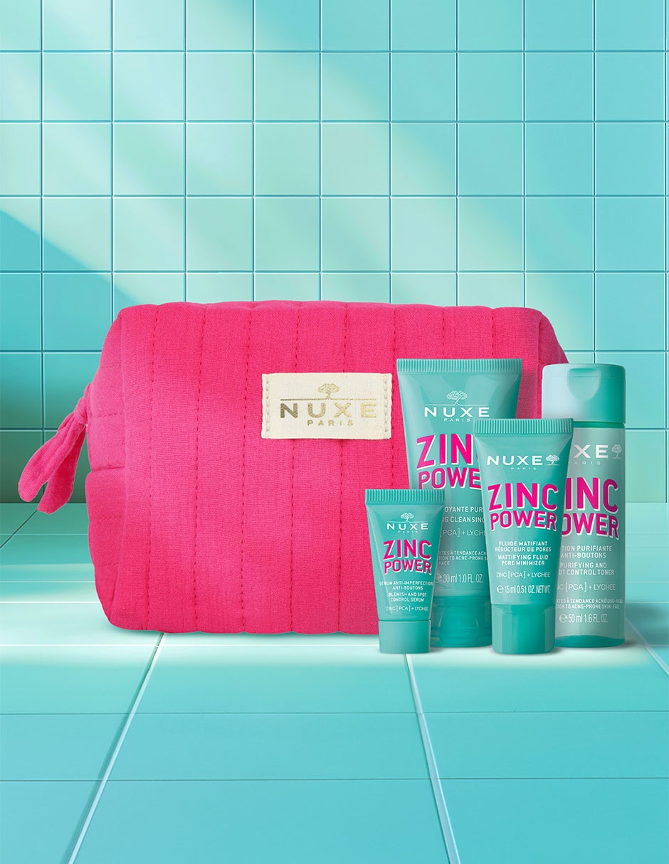 Kit tratamiento facial Nuxe - Zinc Power Travel Kit antiacné Nuxe Zinc Power