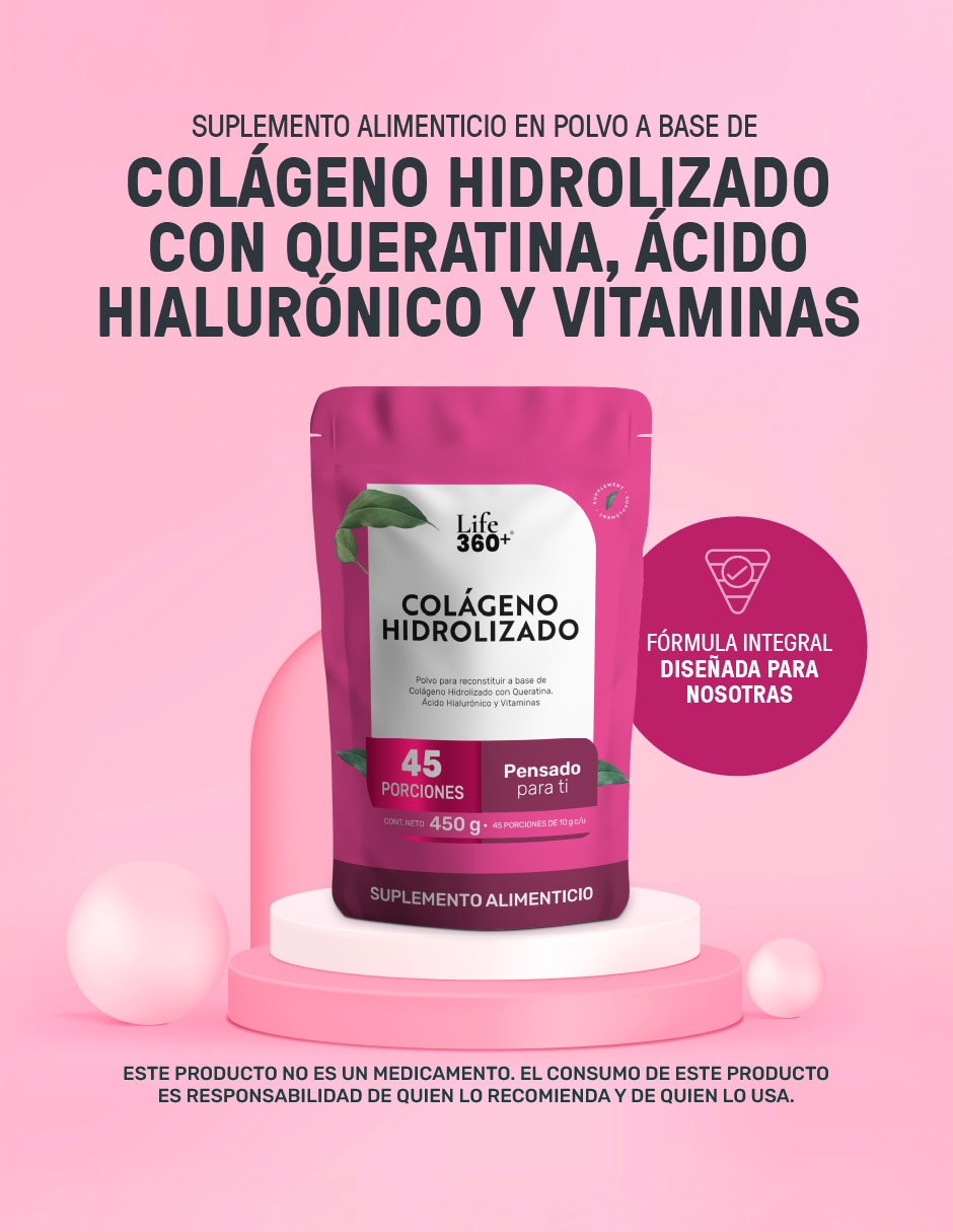 Colágeno hidrolizado Life360+ de 450 g
