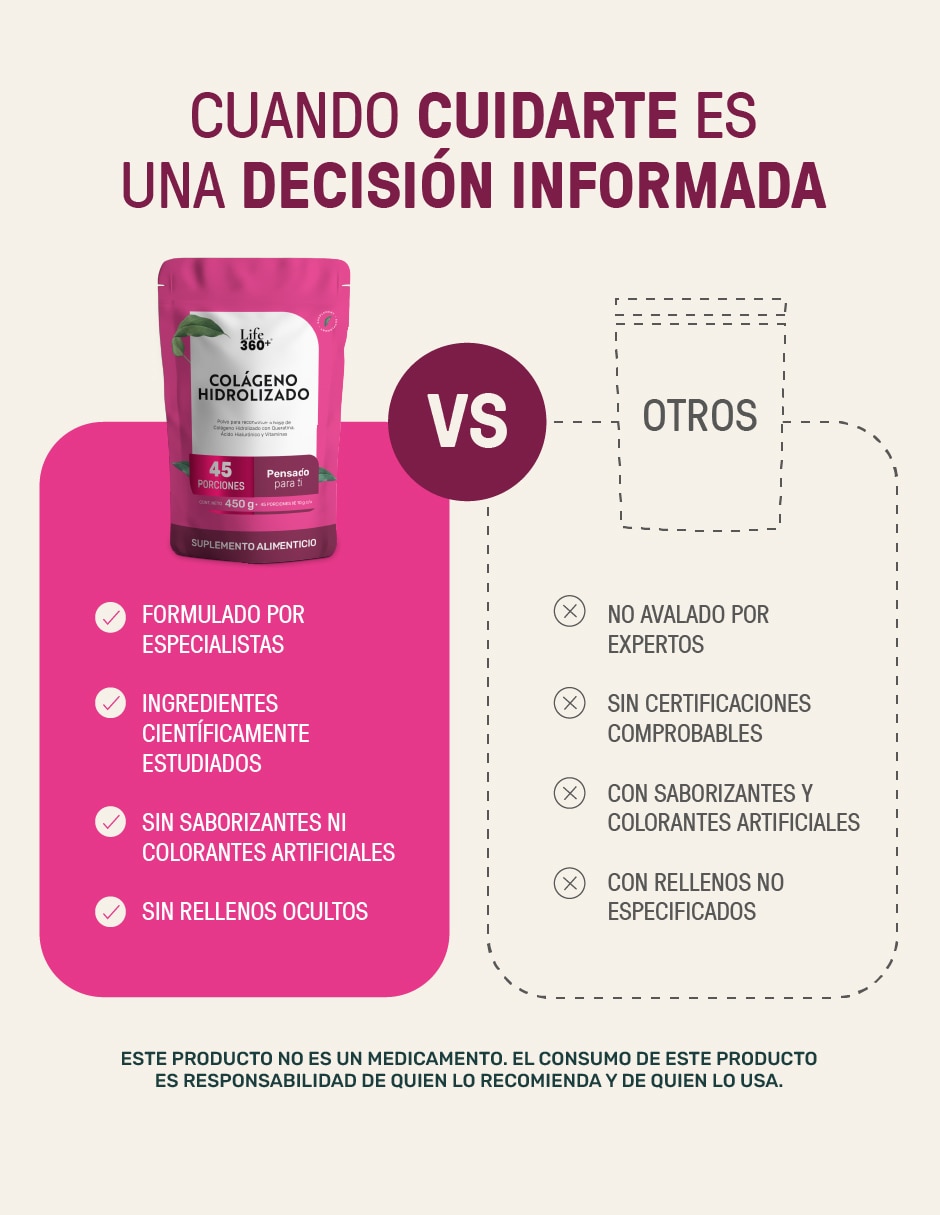 Colágeno hidrolizado Life360+ de 450 g