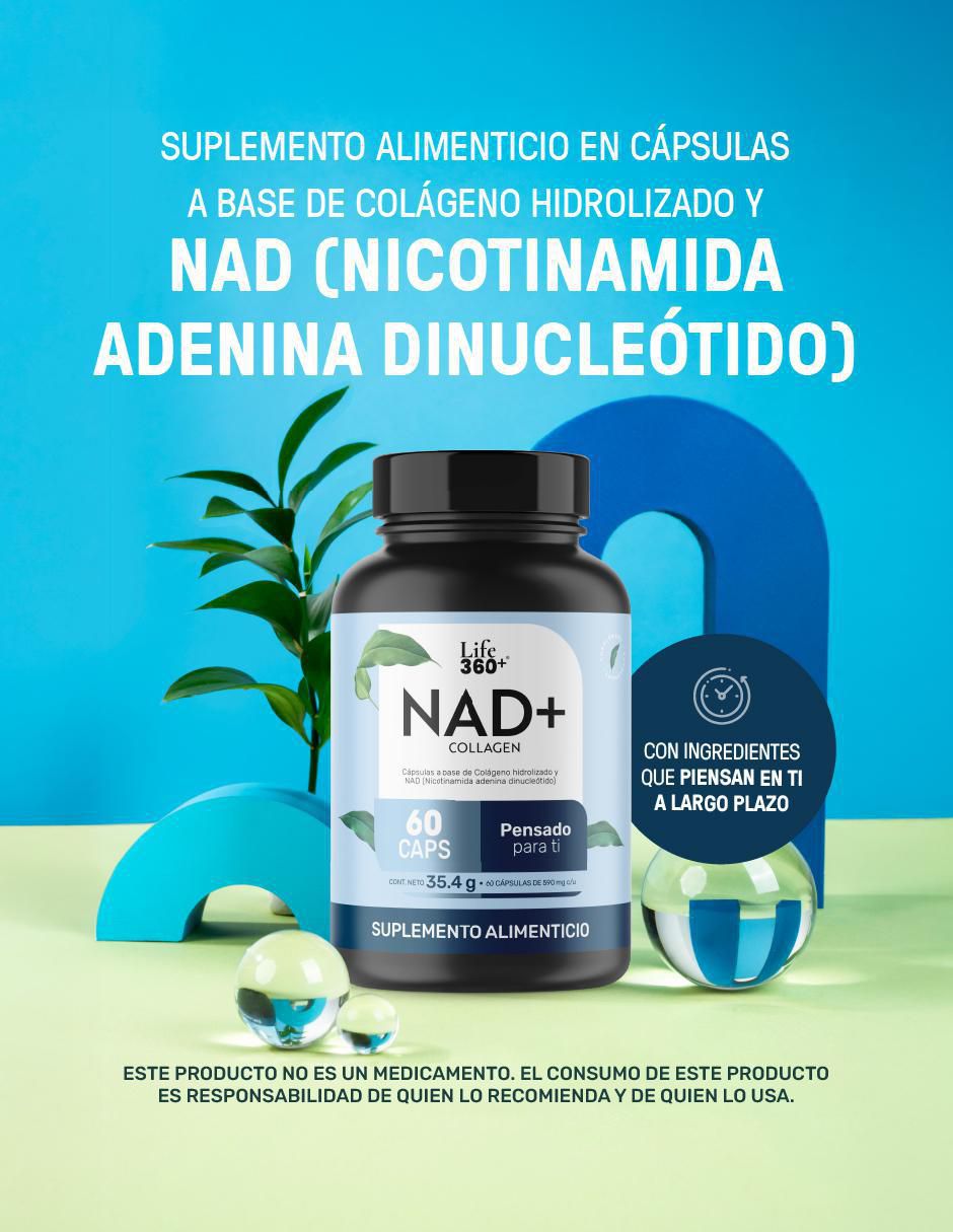 Nad (nicotinamida adenina dinucleótido) + colágeno hidrolizado 7