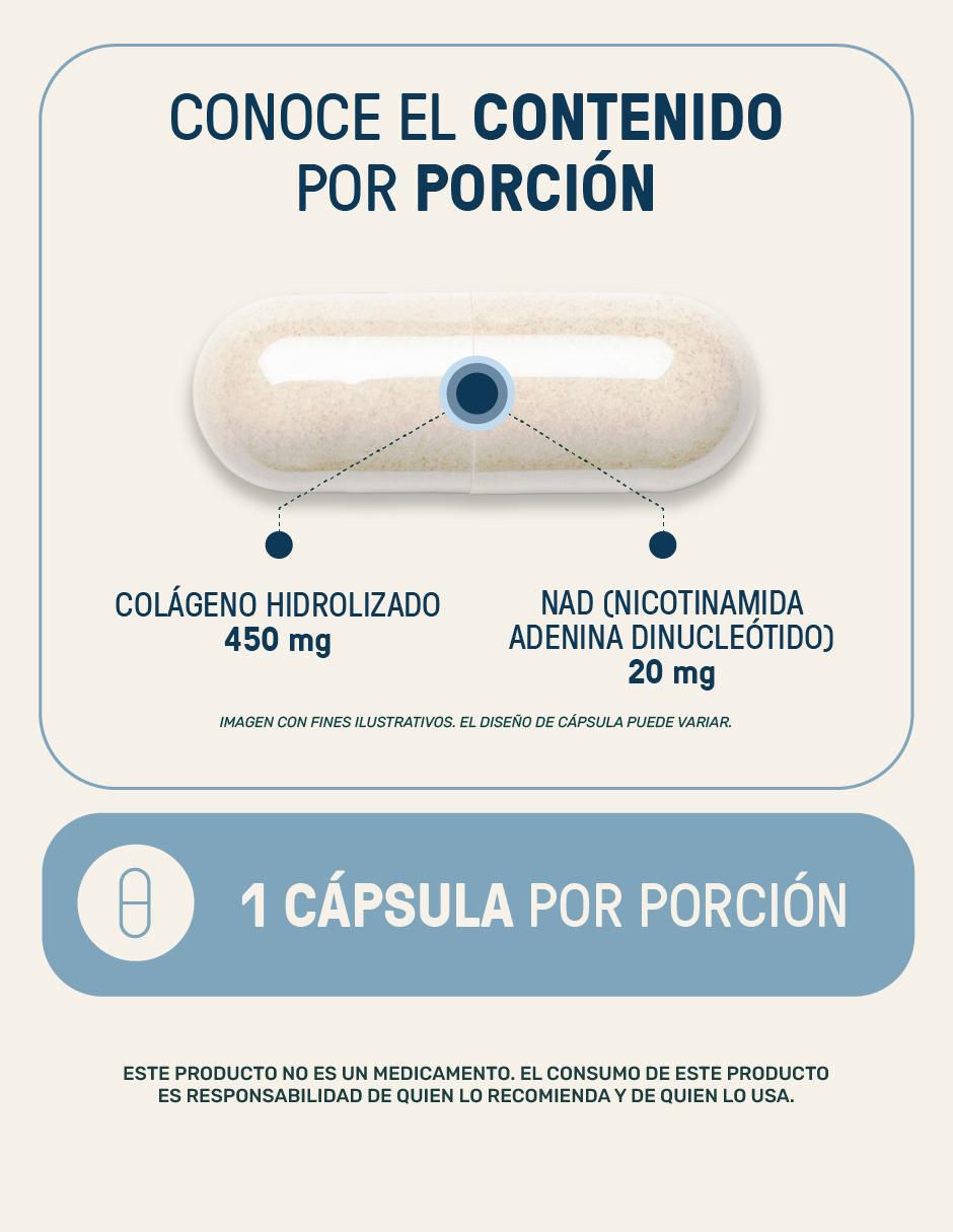 Nad (nicotinamida adenina dinucleótido) + colágeno hidrolizado 5