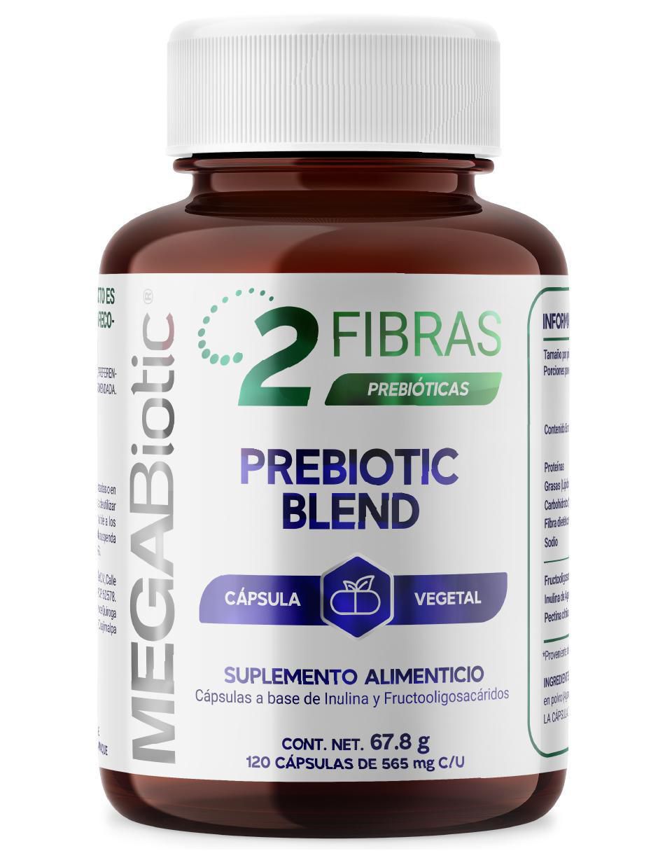 2 Fibras prebiotic con inulina de agave, lactobacillus acidophilus de 120 cápsulas 2 Fibras prebiotic con inulina de agave, lactobacillus acidophilus de 120 cápsulas