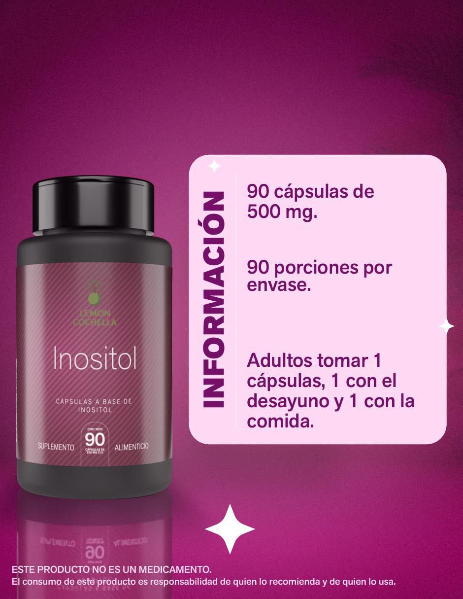 Suplementos alimenticios inositol de 90 cápsulas 4