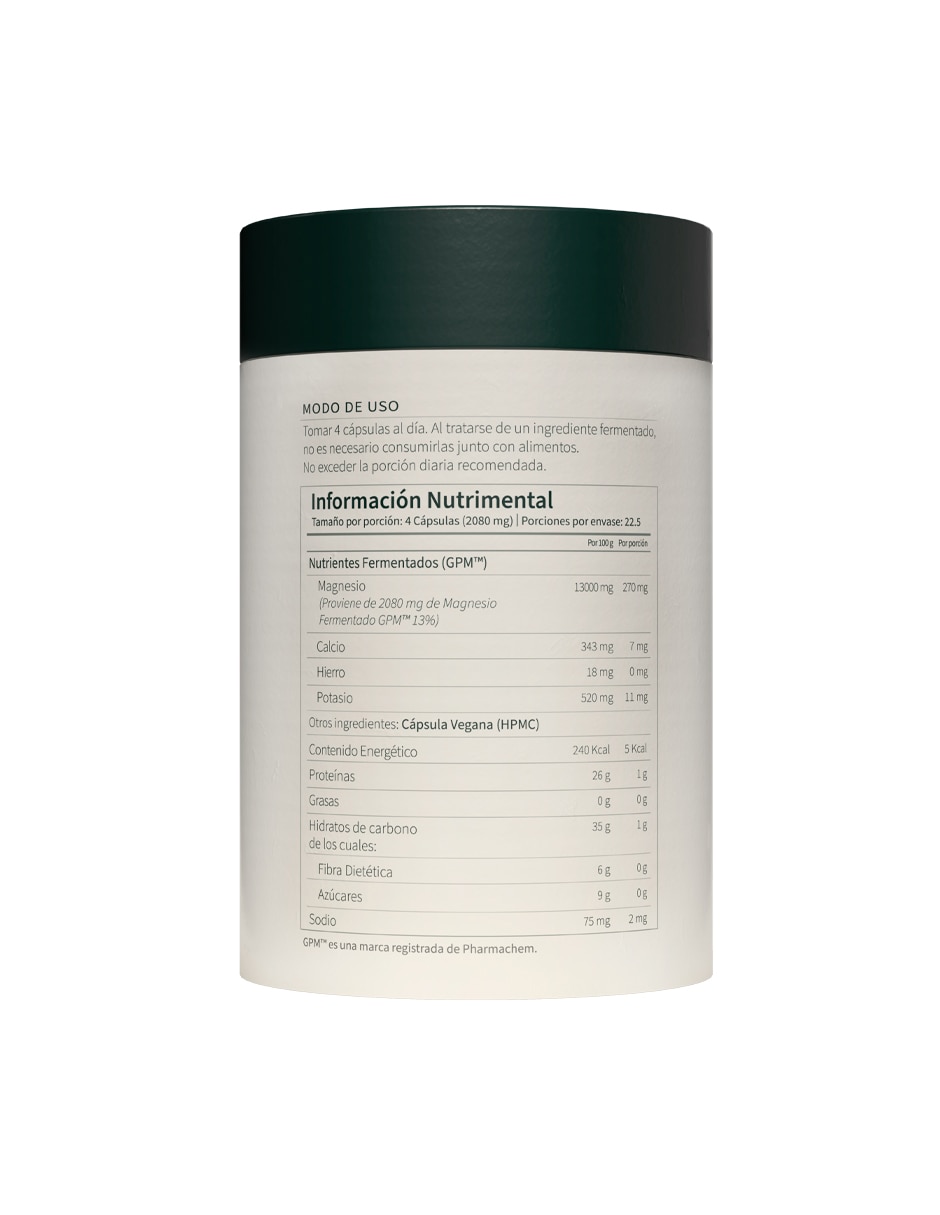 Magnesio Fermentado GPM* de de 90 cápsulas Magnesio Fermentado GPM* de de 90 cápsulas