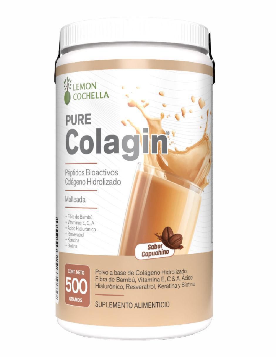 Pure Colagin Lemon Cochella sabor capuccino de 500 g