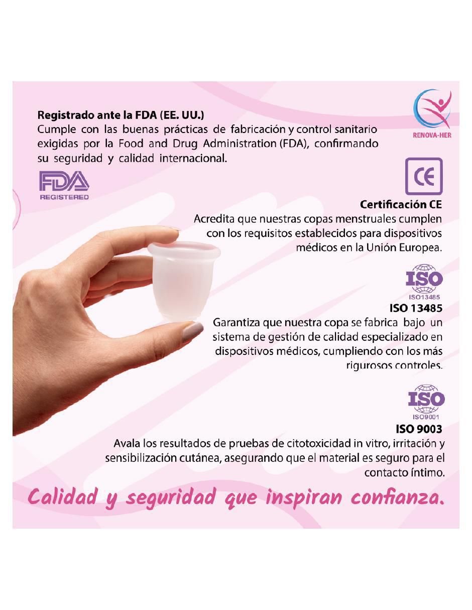 Kit copa menstrual con vaso esterilizador Renova-Her