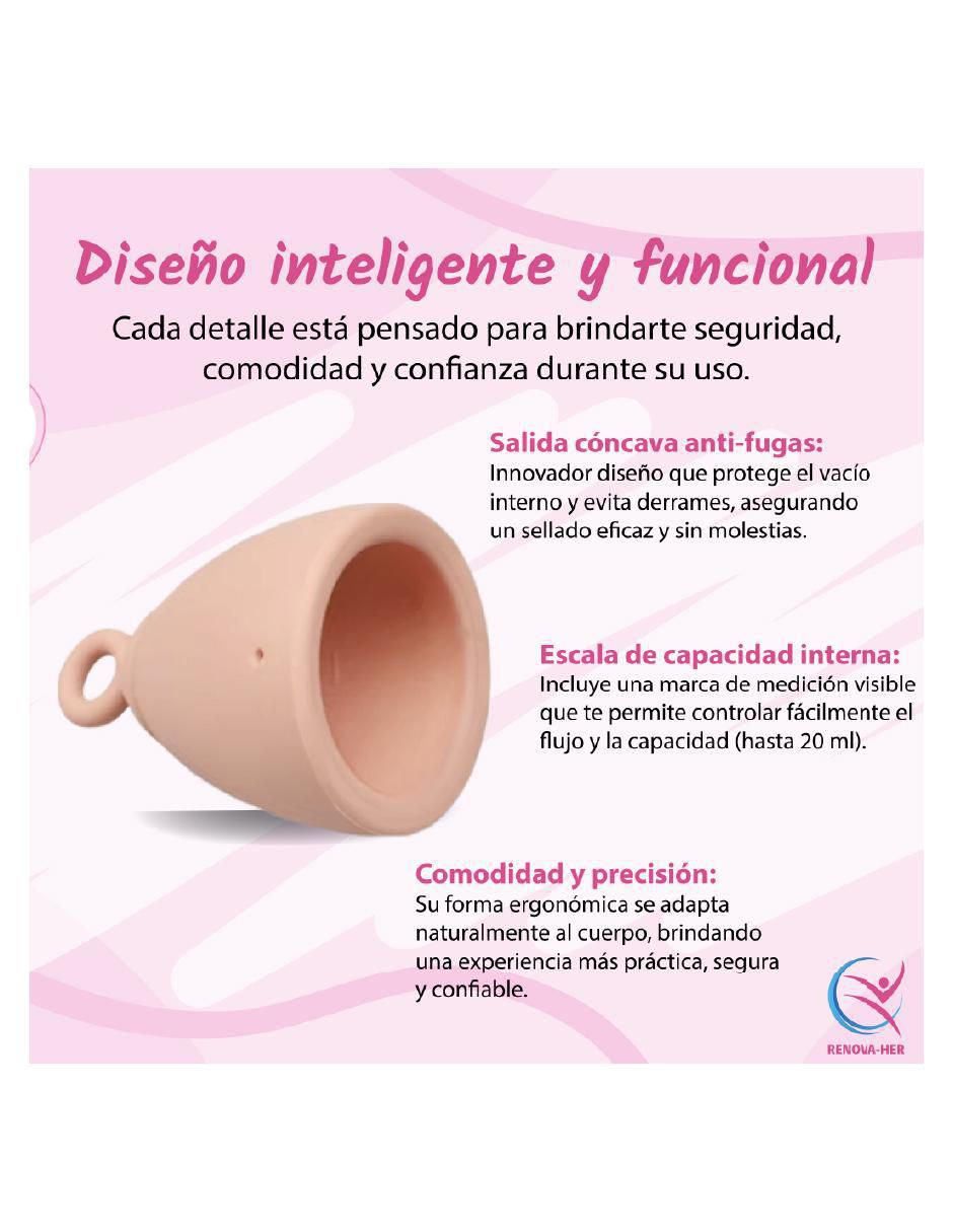 Kit copa menstrual con vaso esterilizador Kit copa menstrual con vaso esterilizador