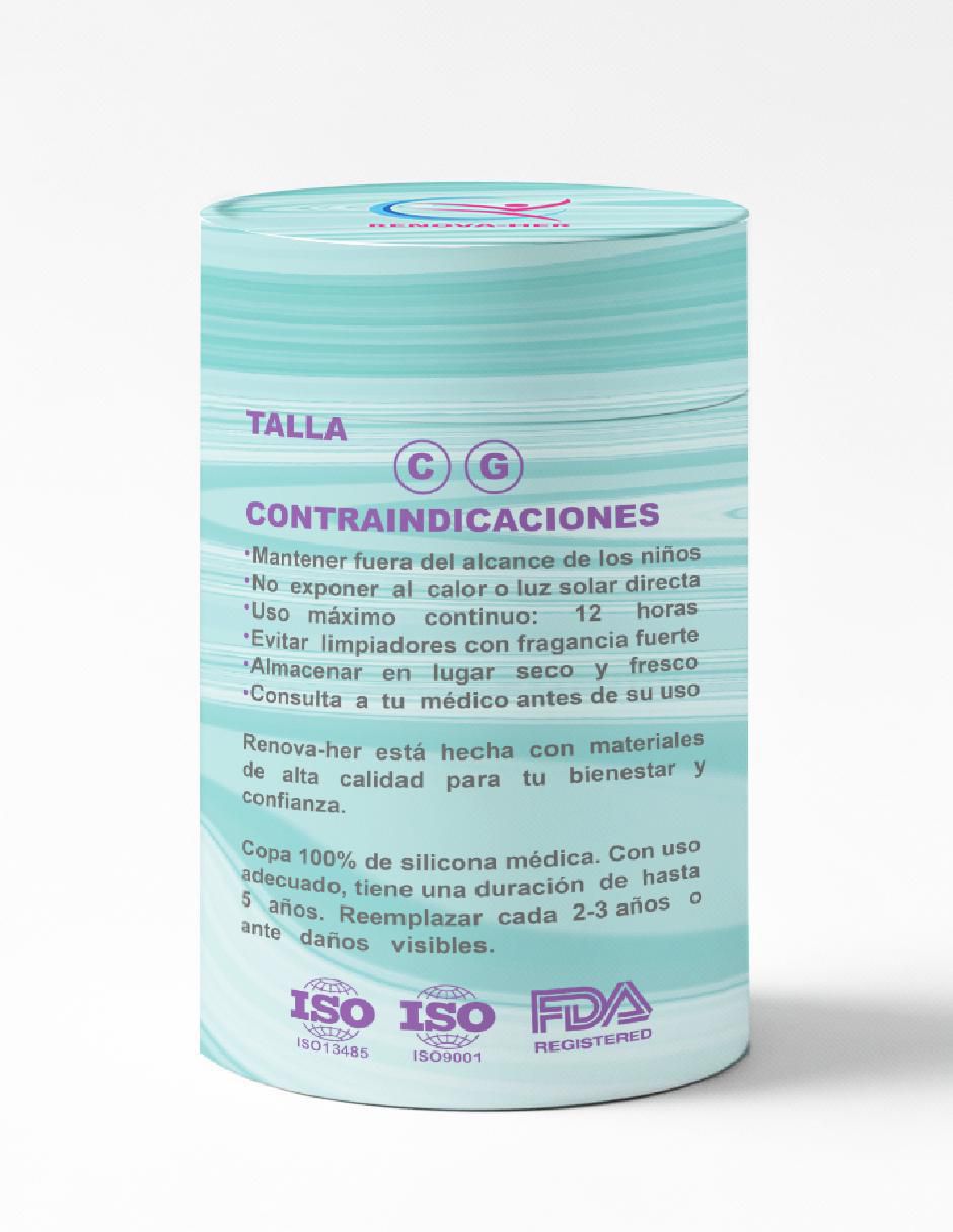 Kit copa menstrual con vaso esterilizador Renova-Her