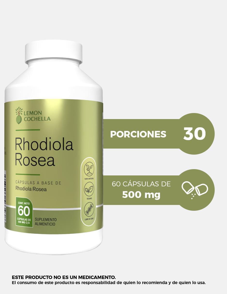 Rhodiola Rosea Lemon Cochella de 60 cápsulas