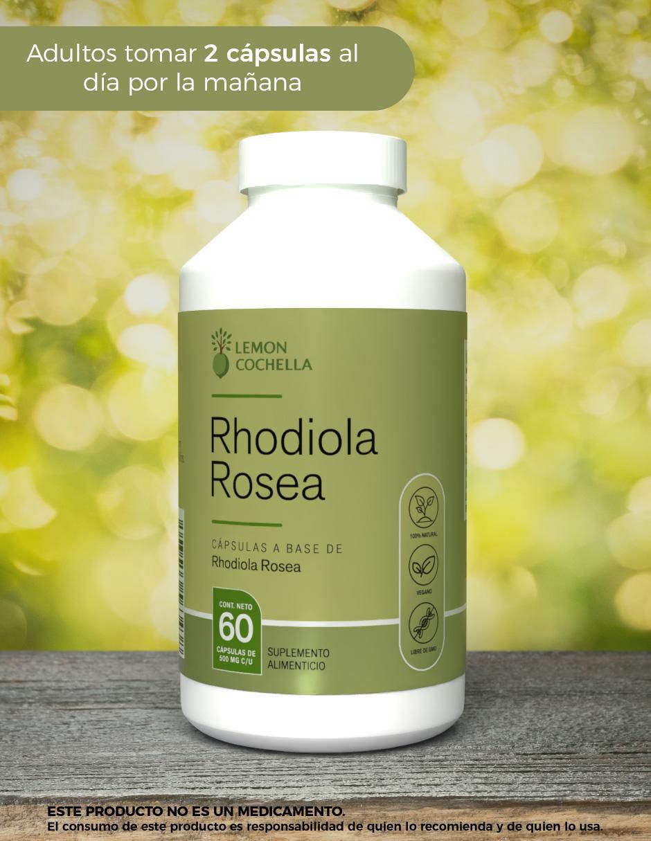 Rhodiola Rosea Lemon Cochella de 60 cápsulas