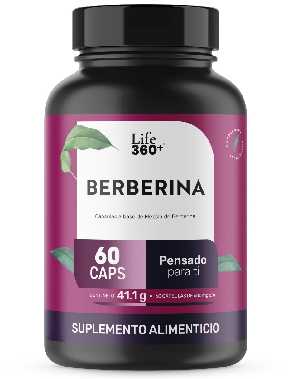 Suplemento alimenticio Life360 + Berberina 1