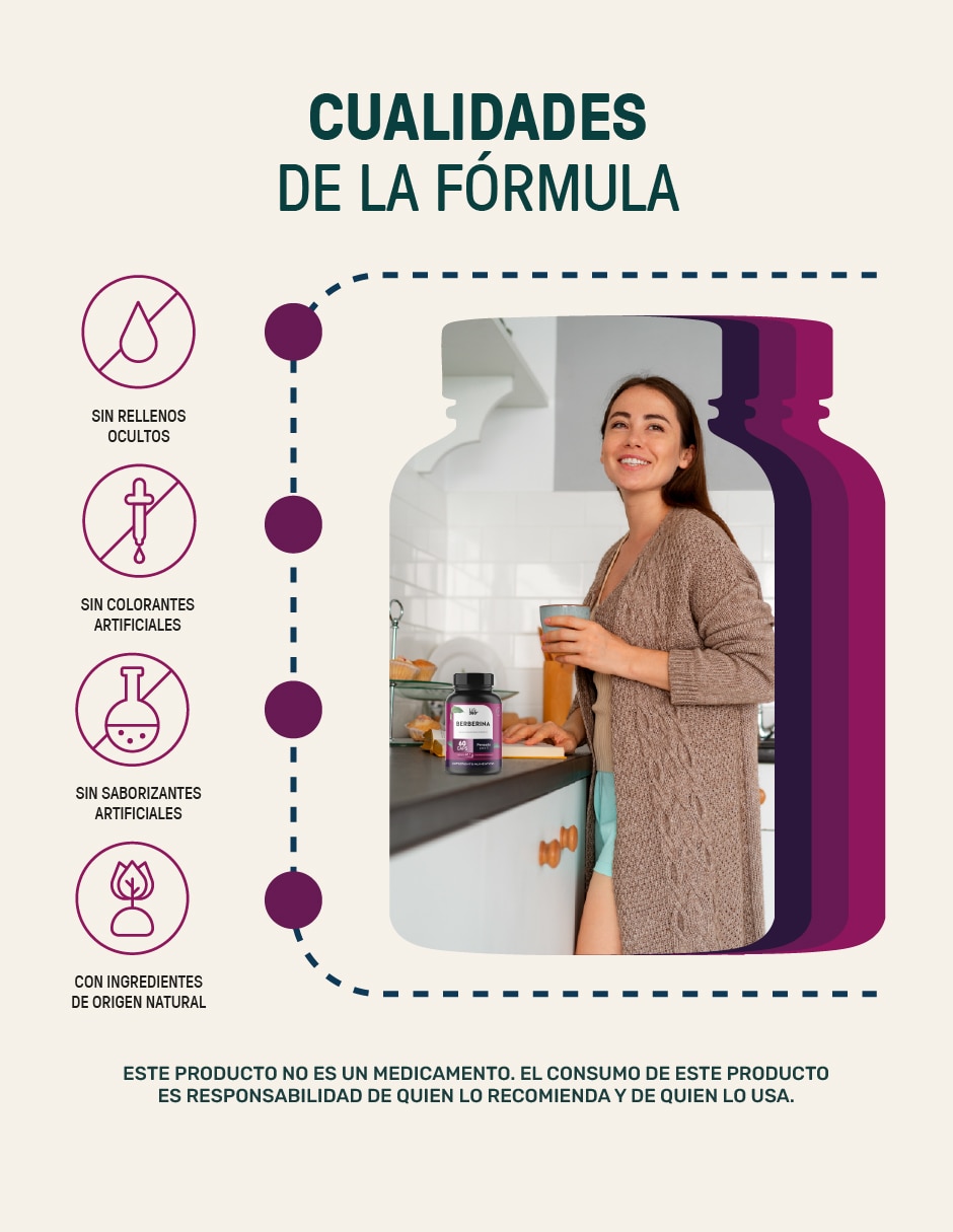 Suplemento alimenticio Life360 + Berberina 6