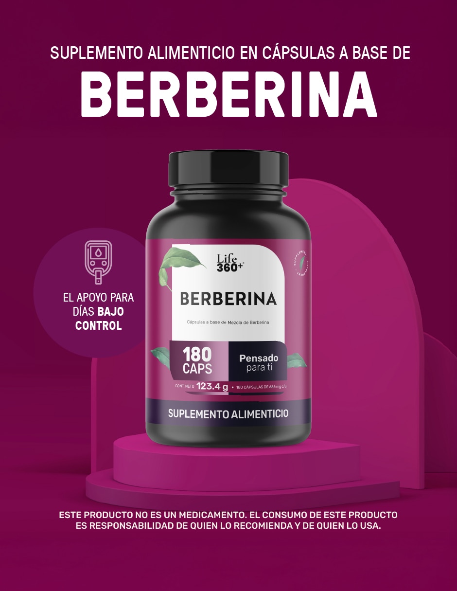 Suplemento alimenticio Life360 + Berberina 7