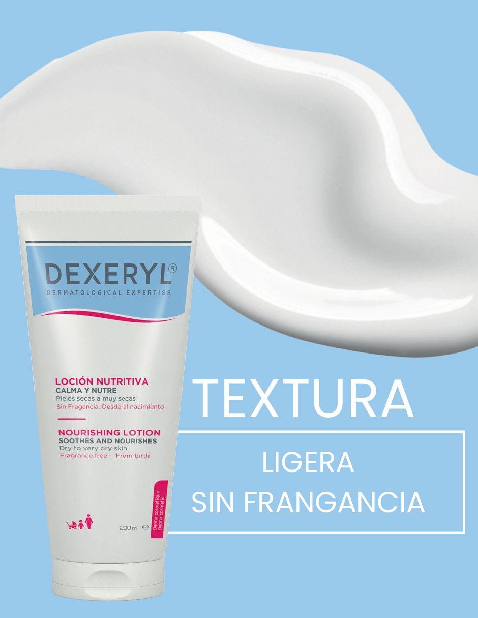 Loción corporal calmante Loción nutritiva Dexeryl 6