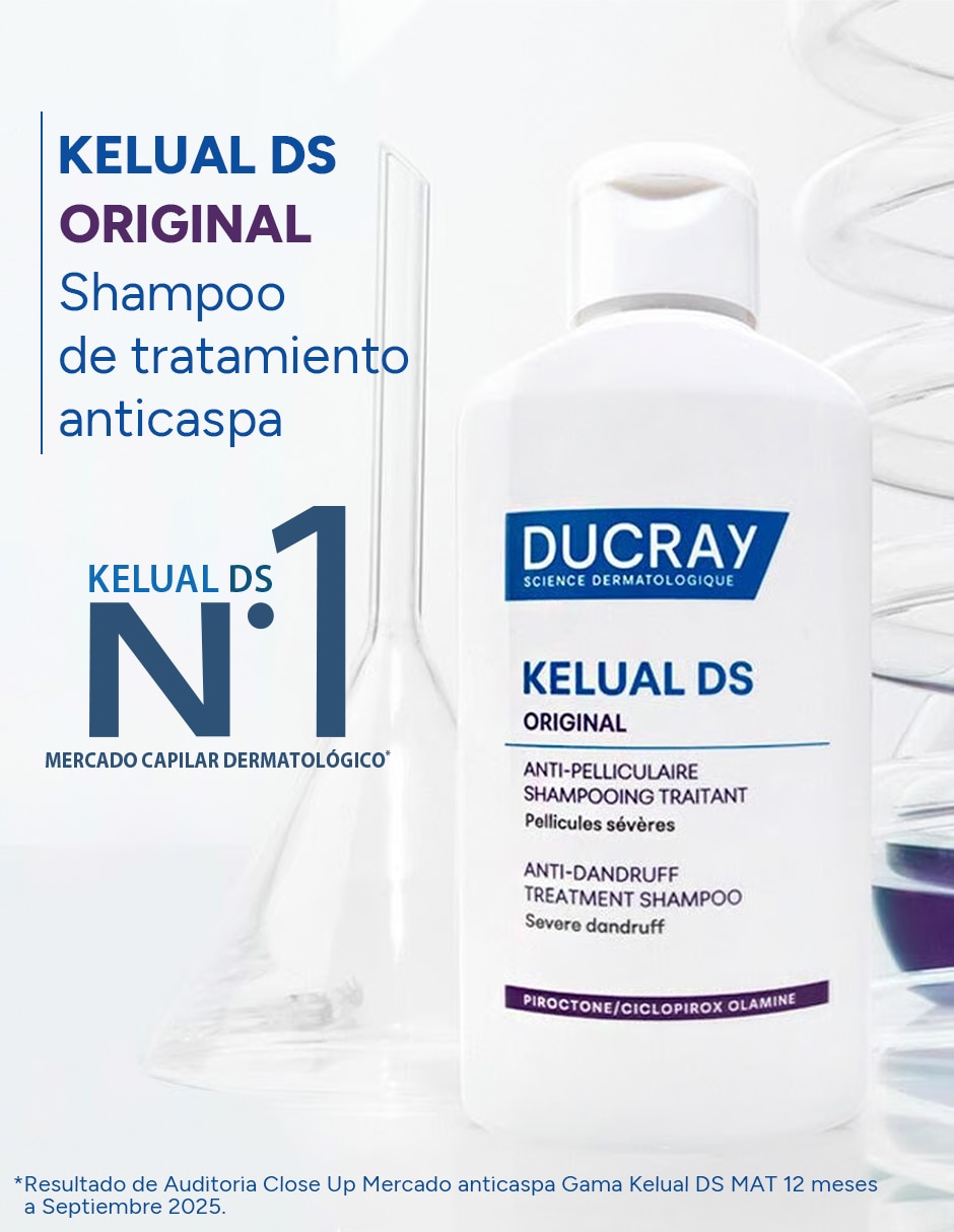 Shampoo anticaspa para cabello graso Kelual DS original 100 ml 3