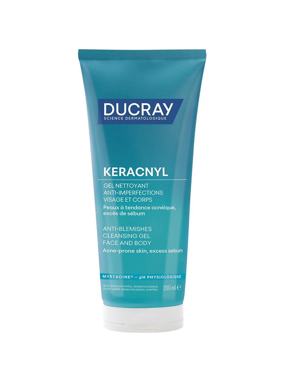 Limpiador facial Keracnyl piel grasa 200 ml para acné 1