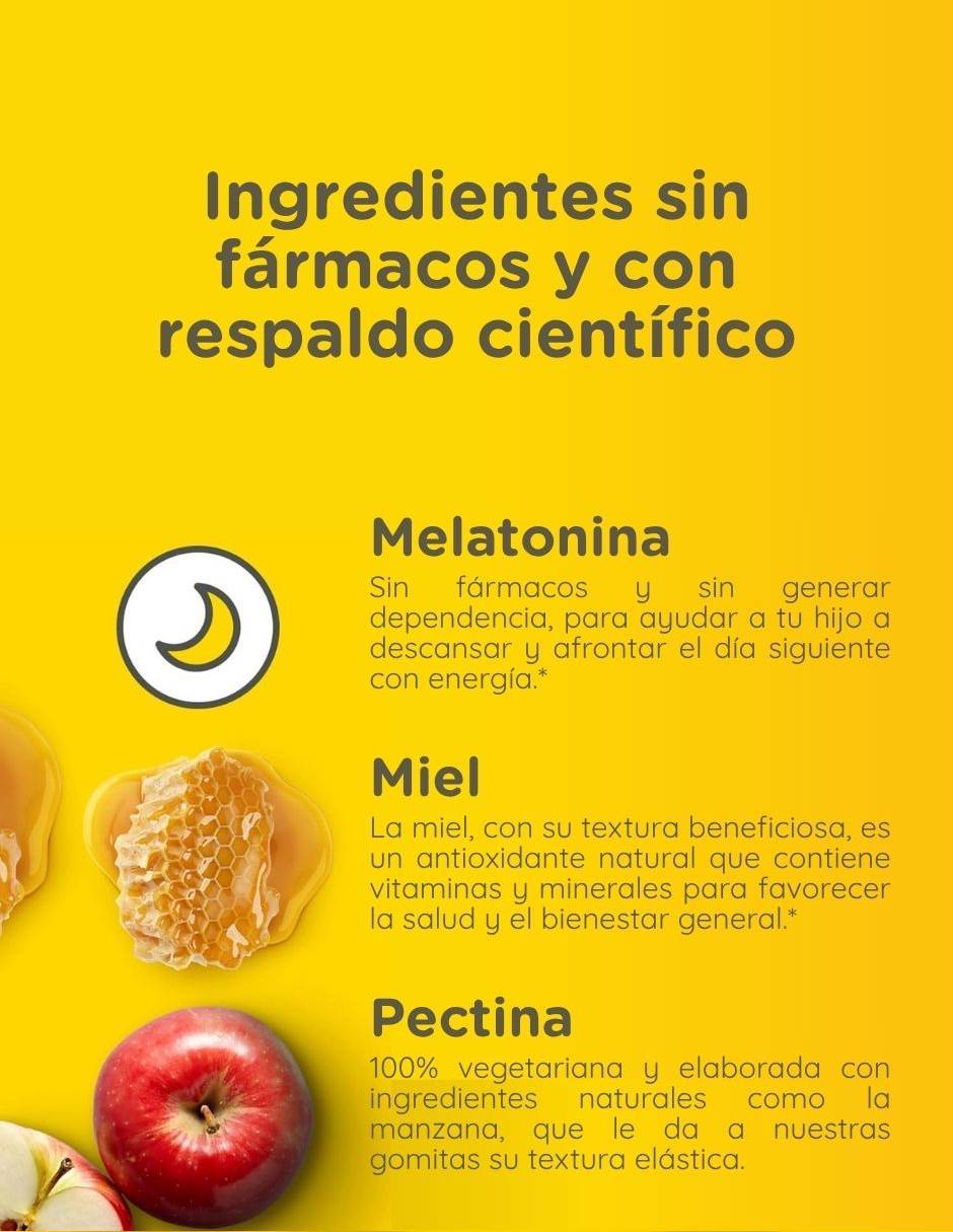 Kids gomitas para dormir con melatonina sabor fresa de 60 gomitas Kids gomitas para dormir con melatonina sabor fresa de 60 gomitas