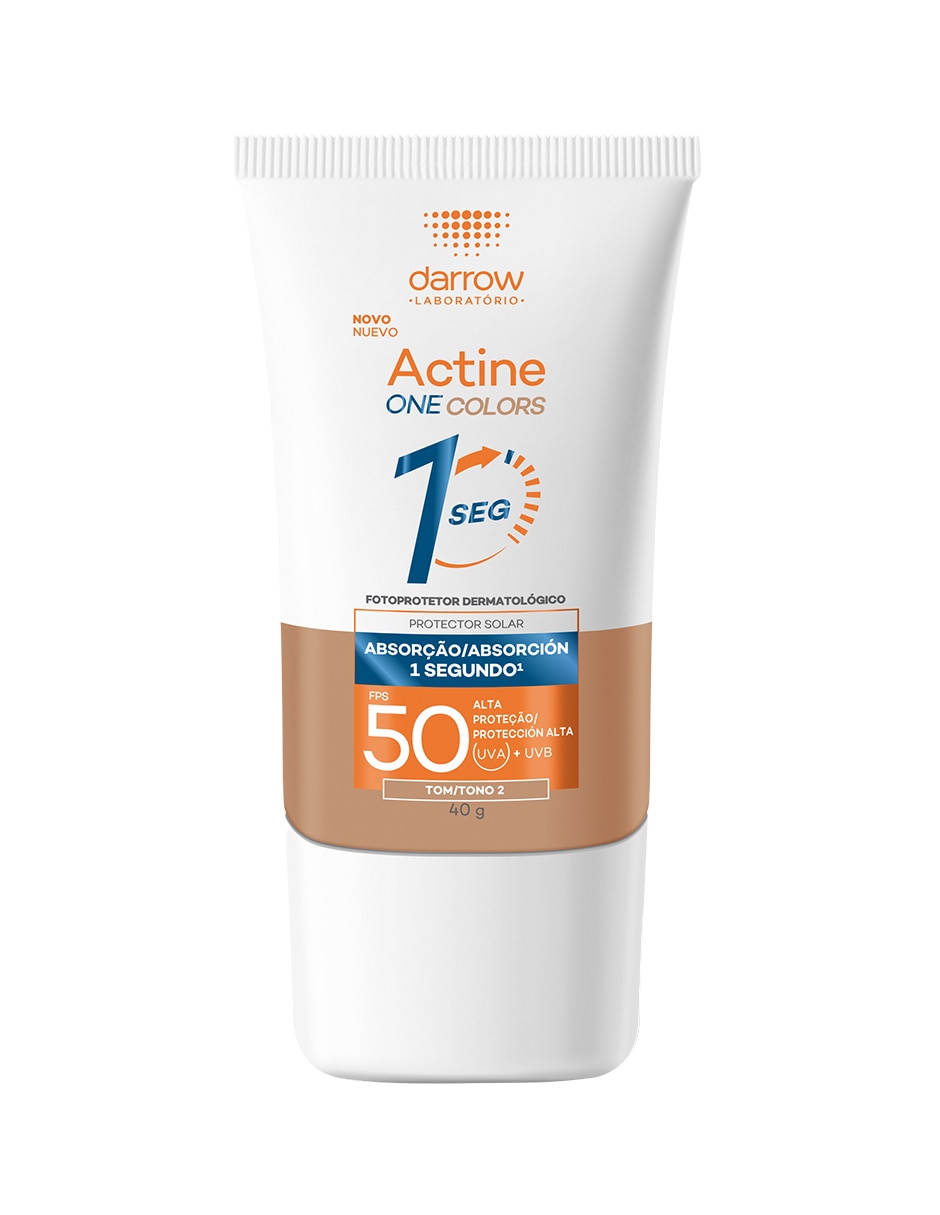 Protector solar FPS 50 Actine One Colors Tono 2 Textura Ultraligera Darrow 1