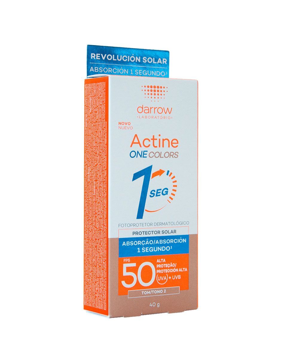 Protector solar FPS 50 Actine One Colors Tono 2 Textura Ultraligera Darrow 7