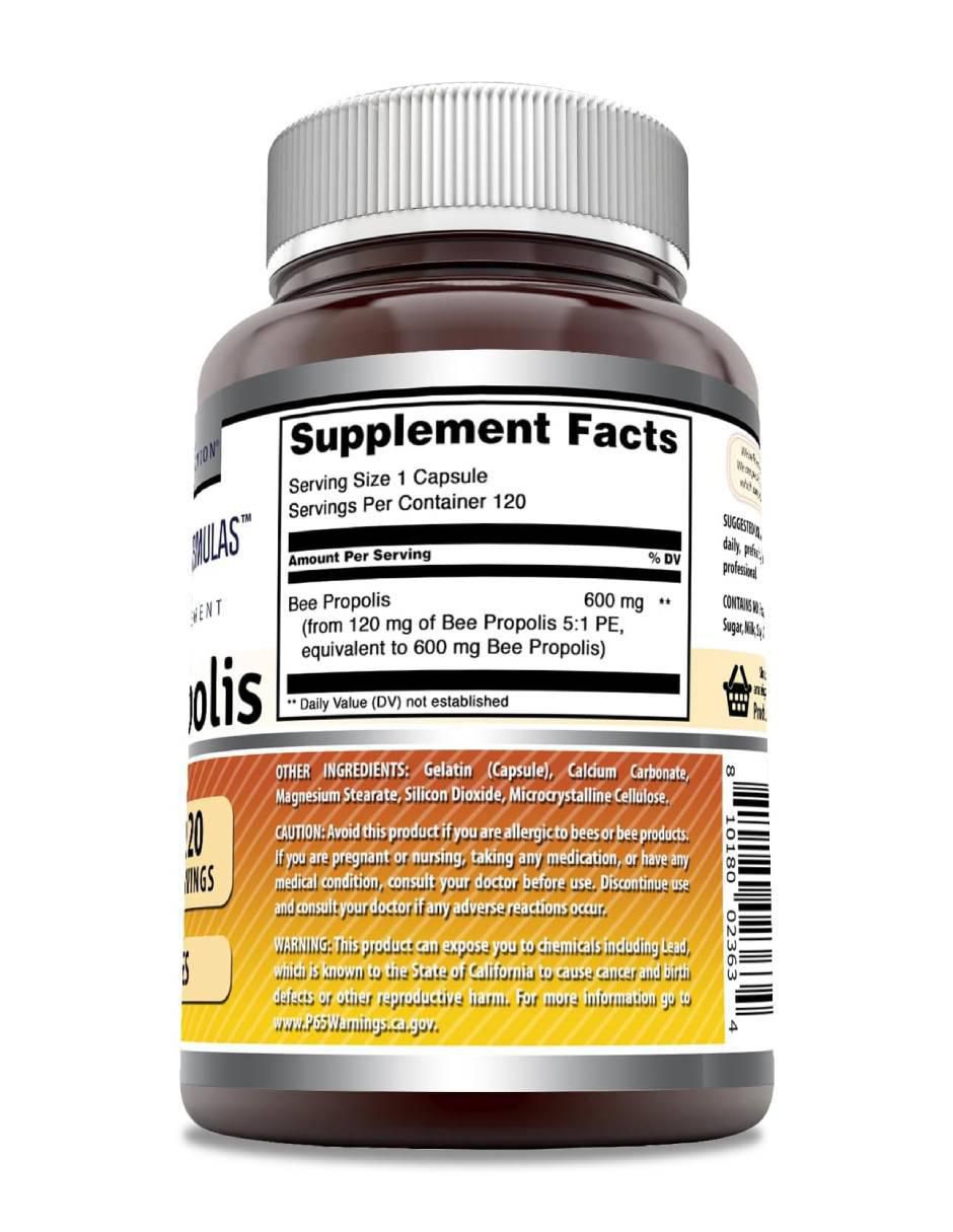 Suplemento refuerzo inmunológico y antioxidante natural con bee propolis de 120 cápsulas 2