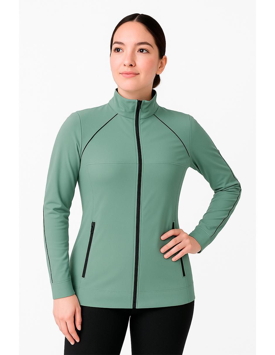 Chamarra quirúrgica estilo ajustado para mujer 1