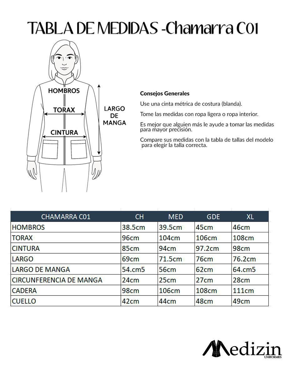 Chamarra quirúrgica estilo ajustado para mujer 2
