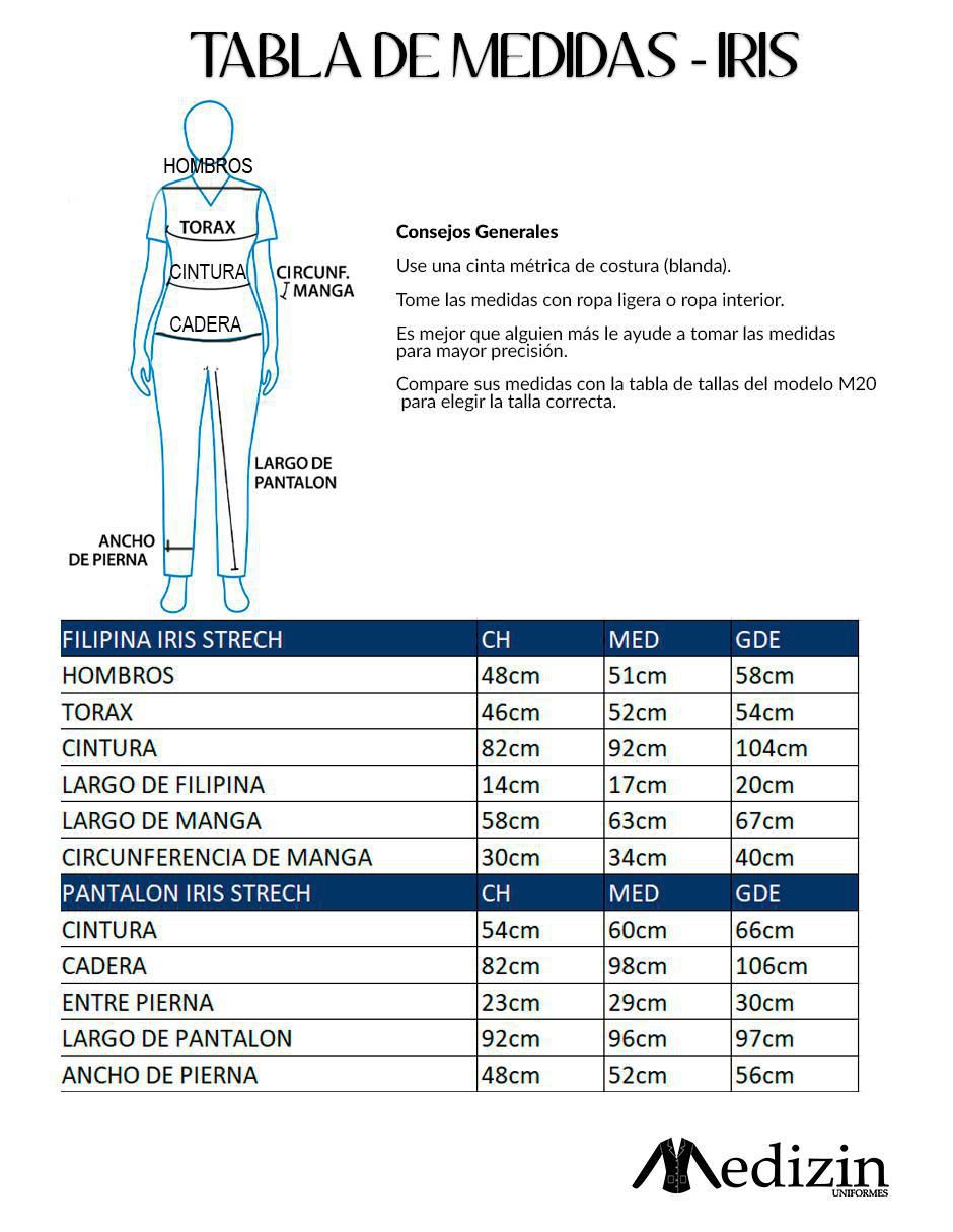 Pijama quirúrgica estilo relajado para mujer