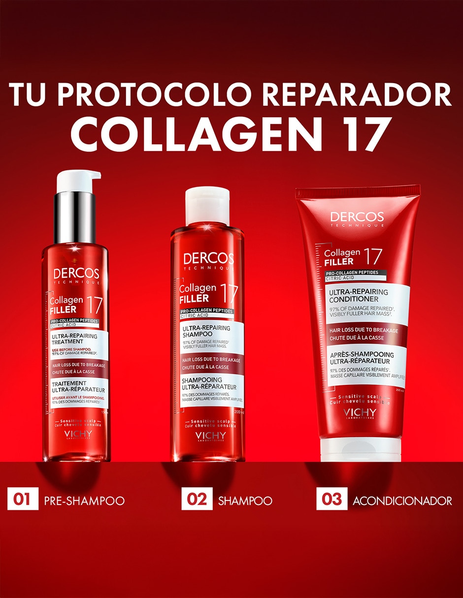 Shampoo anticaída para cabello Dercos 200 ml 9