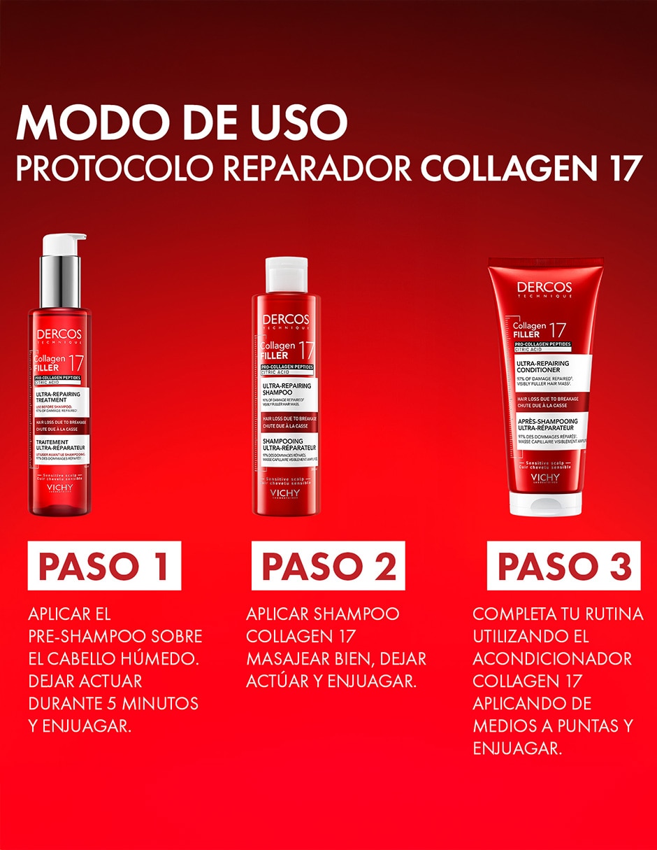 Shampoo anticaída para cabello Dercos 200 ml 10
