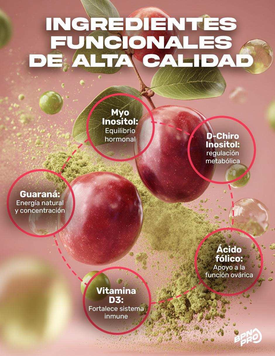 Myo & Chiro Inositol con ácido fólico y vitamina D3 BPN PRO 120 cápsulas