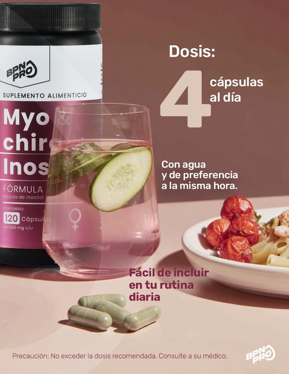 Myo & Chiro Inositol con ácido fólico y vitamina D3 120 cápsulas Myo & Chiro Inositol con ácido fólico y vitamina D3 120 cápsulas
