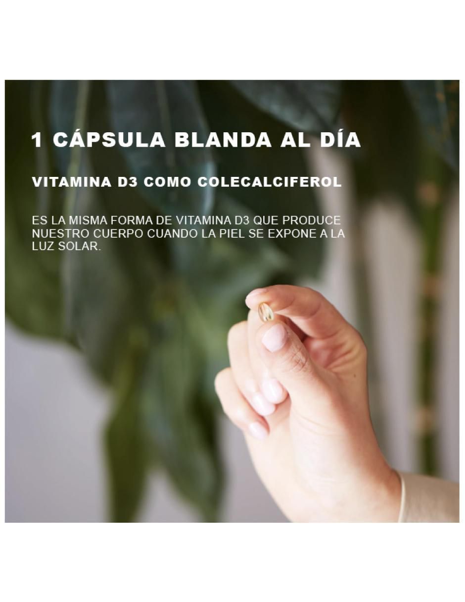 Vitamina D3 fortalece huesos y defensas cápsulas unisex Vitamina D3 fortalece huesos y defensas cápsulas unisex