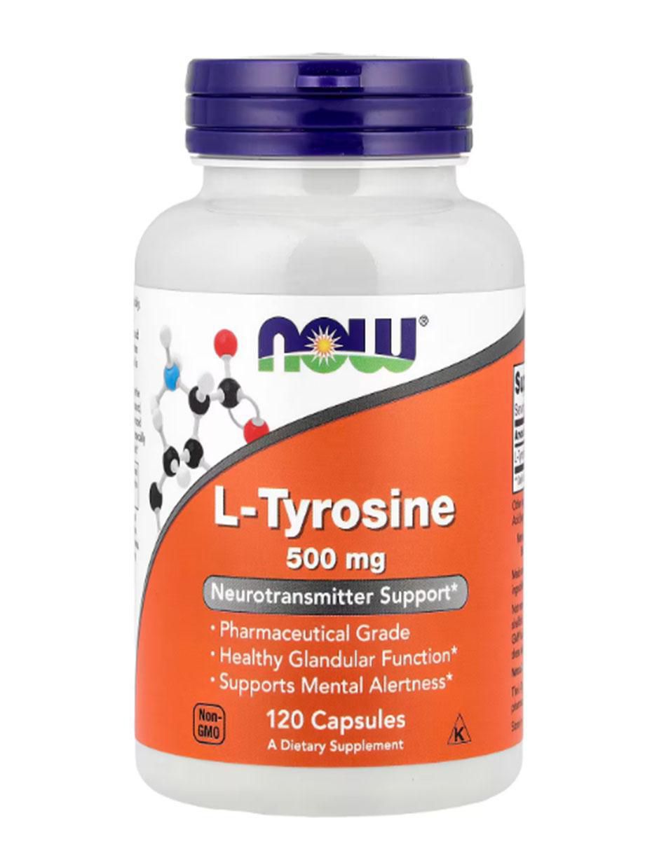 L-tirosina Now con tirosina de 120 cápsulas