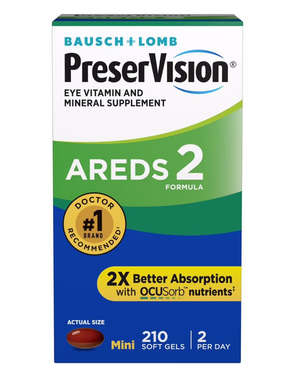 Imagen de producto 210 Cápsulas de vitaminas para los ojos AREDS 2 con luteína con zeaxantina sabor natural