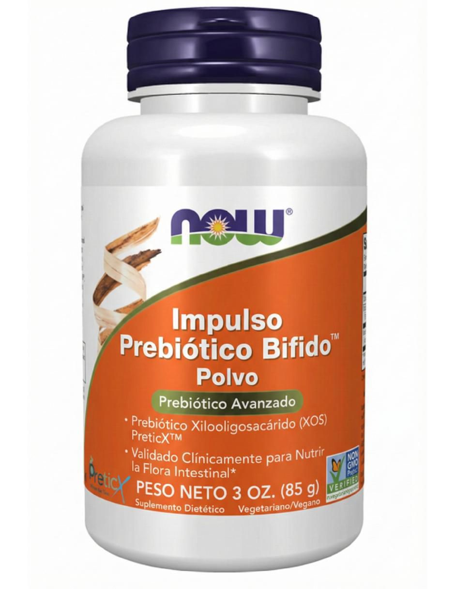 Prebiótico en polvo con preticX XOS bifido Now de 85 G