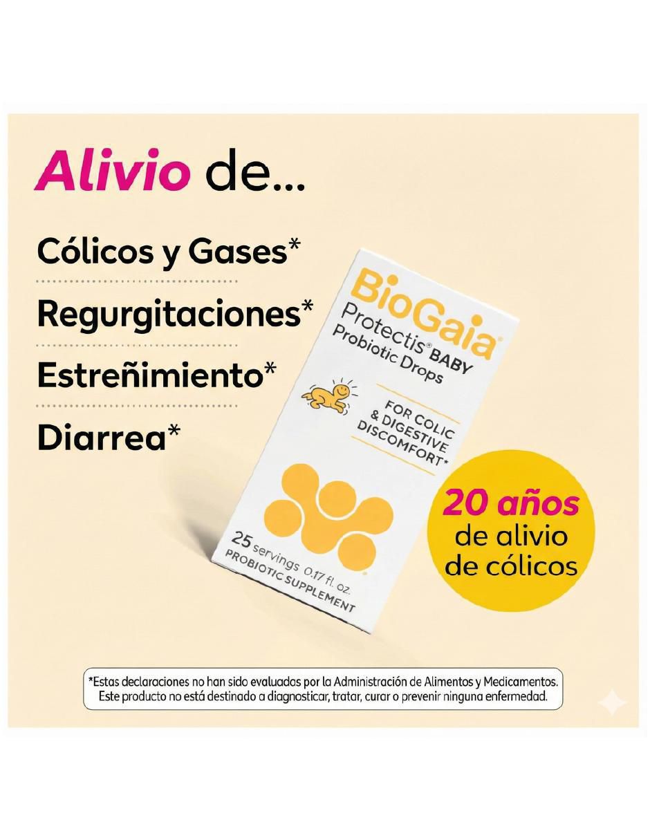 Gotas Probióticas bebé Biogaia con lactobacillus Reuteri 100 millones de 5 ml