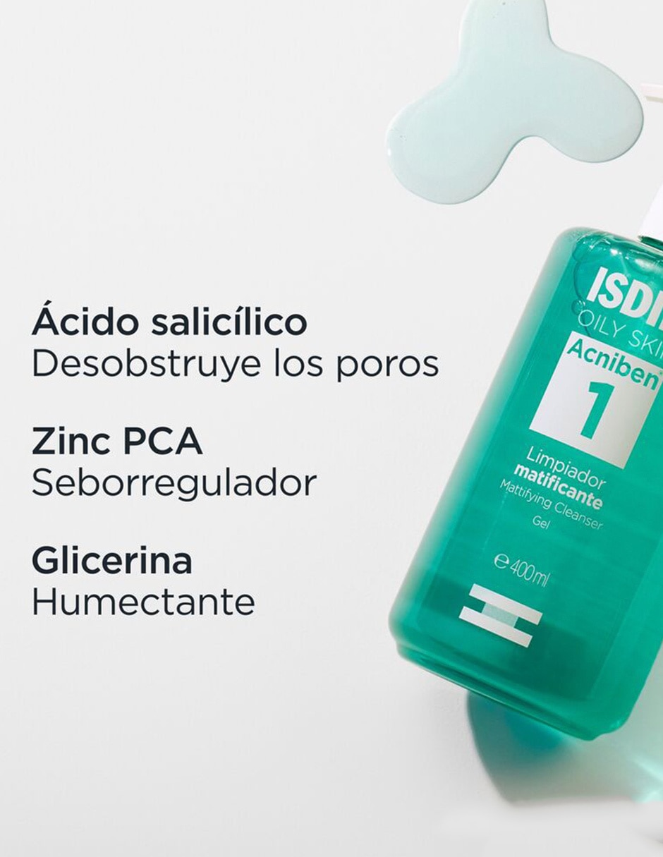 Limpiador rostro y cuerpo Acniben Limpiador Matificante ISDIN para purificar