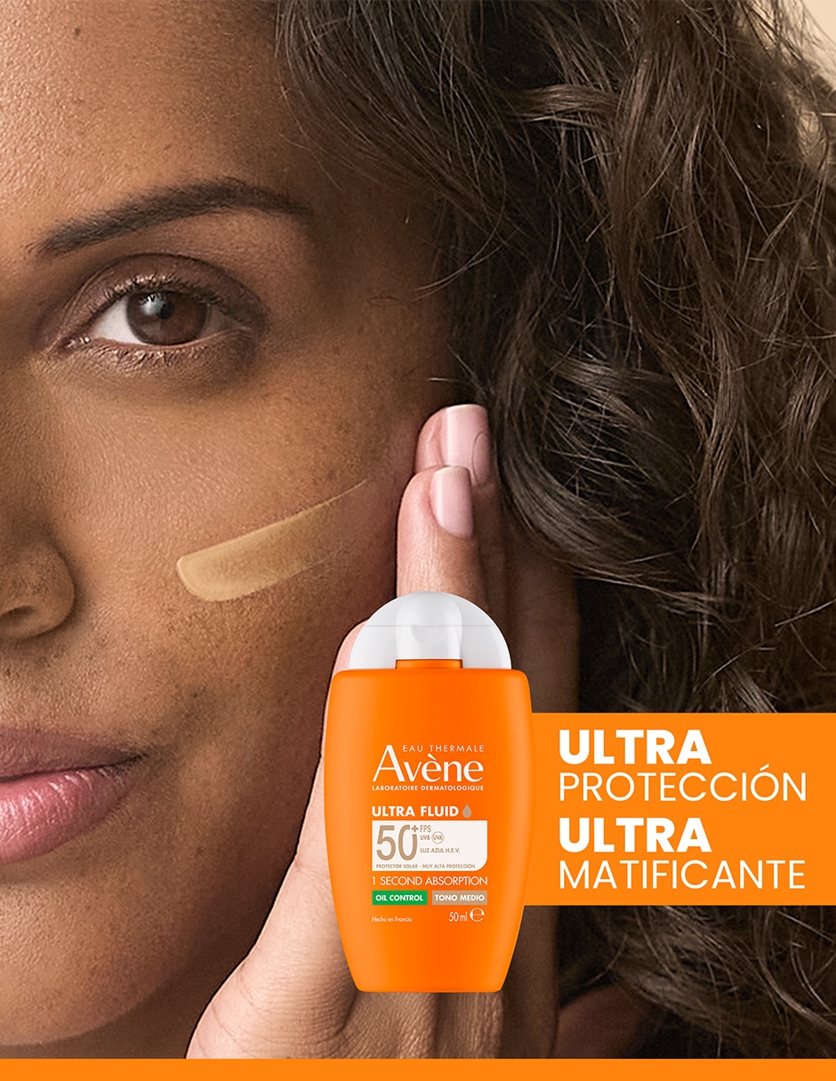 Protector solar FPS 50 Ultra Fluid Oil Control tono medio Avène