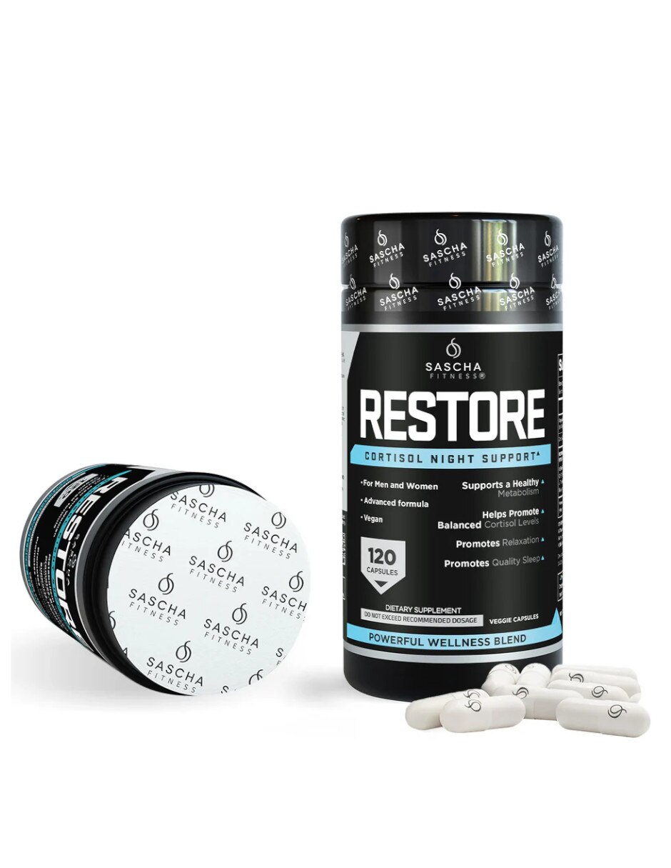 Restore con ashwagandha y magnesio de 120 cápsulas