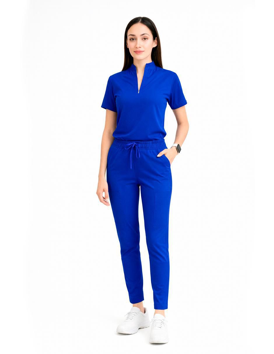 Pijama quirúrgica estilo relajado para mujer