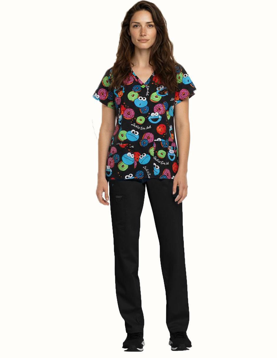 Pijama quirúrgica cherokee tooniforms estilo regular para mujer