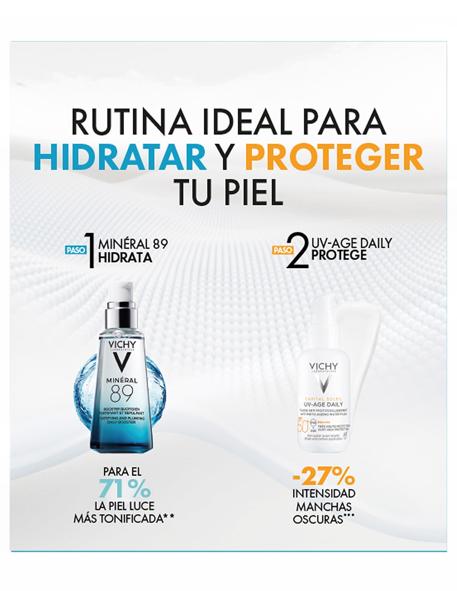 Kit de protector solar FPS 50+ UV Age Daily + Mineral 89 Booster Capital Soleil
