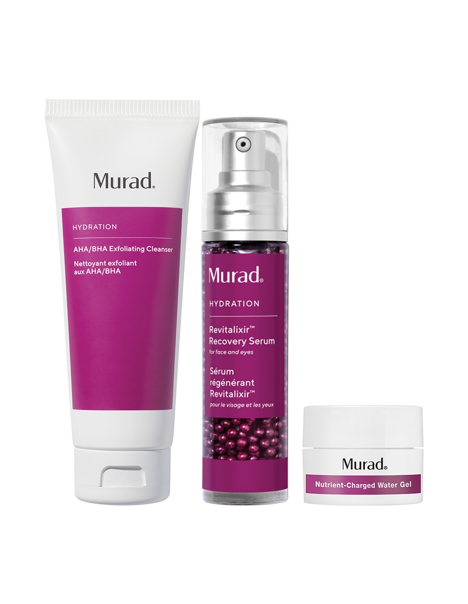 Tratamiento facial kit murad - barrera cutánea + hidratación hidrata, protege y limpia murad hydration