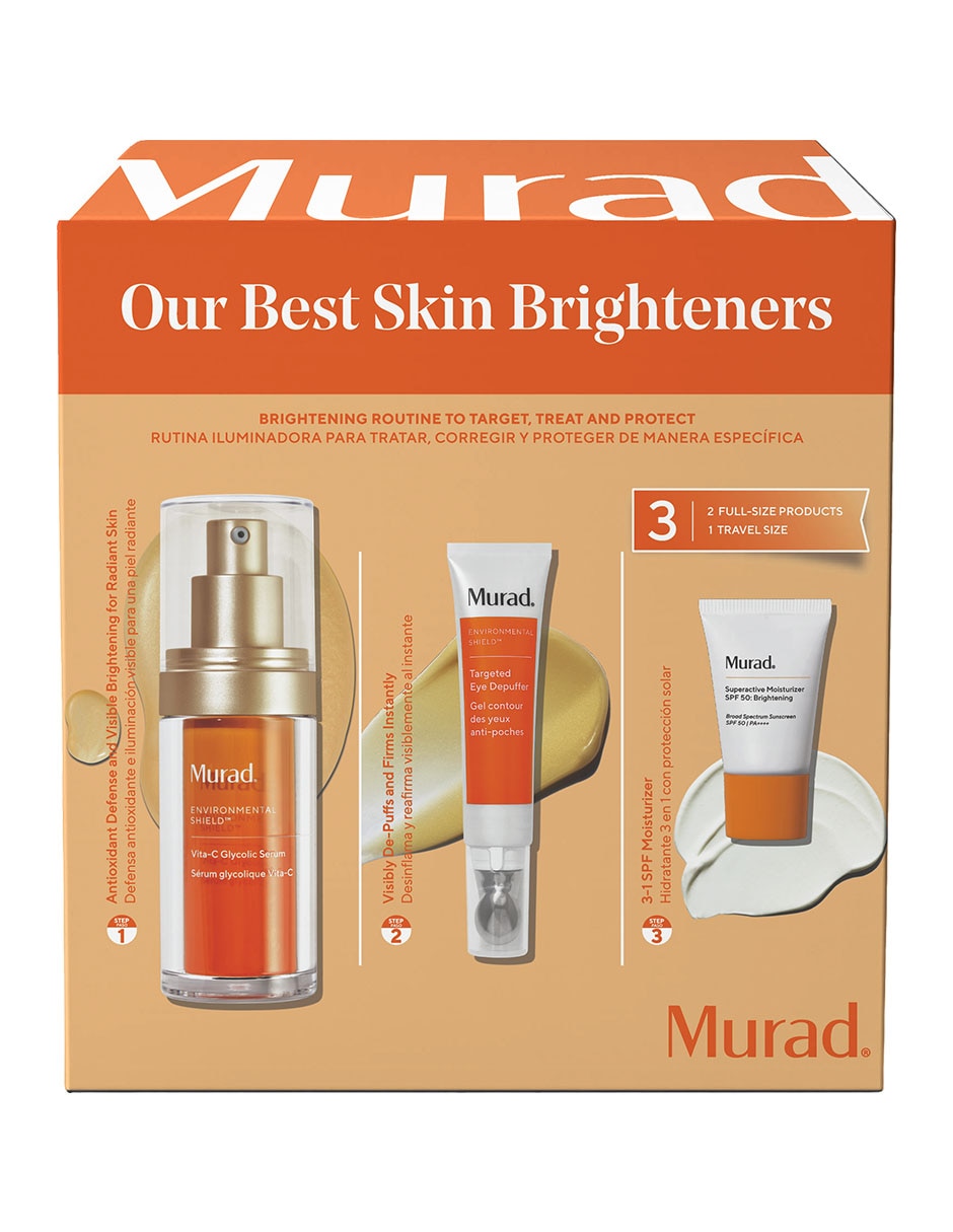 Tratamiento facial kit murad even tone brightening routine antimanchas environmental shield