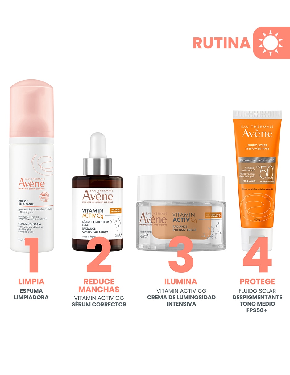 Crema facial recomendada para reducir manchas de día Avène todo tipo de piel 4