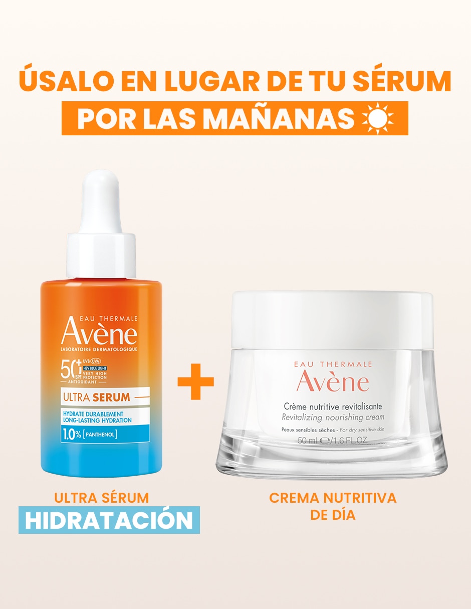 Protector solar fps 50+ ultra serum protector solar facial fps50+ hidratación duradera con pantenol 30 ml avène 30 ml 3